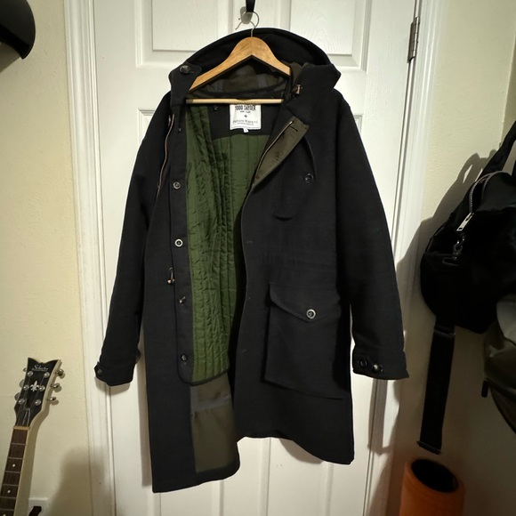 Todd Snyder + Private White Wool Parka Charcoal Size M, Like New / Exclnt. cond. - Picture 3 of 4